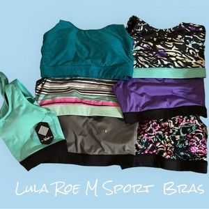 7 LulaRoe Rise sports bras